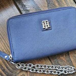 Tommy Hilfiger Navy Wallet with Chain